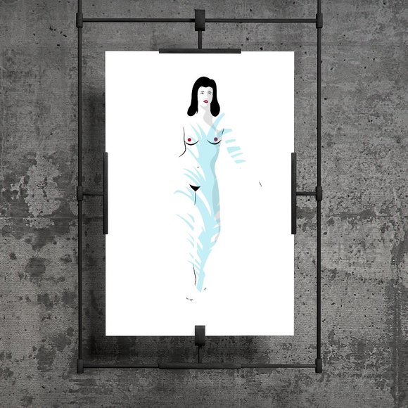 Palm Woman illustration - Picture 1 of 1